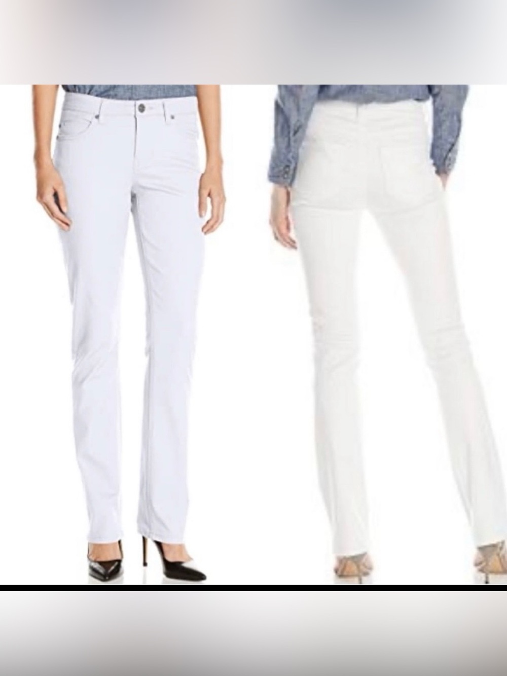 LIVERPOOL JEANS COMPANY Sadie Straight Leg White Denim Jeans NWOT Women size 8